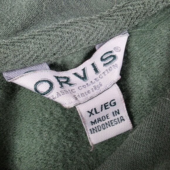Orvis Womens XL Green Long Sleeve Crewneck Pullover Sweater Casual Relaxed Fit - Picture 4 of 9